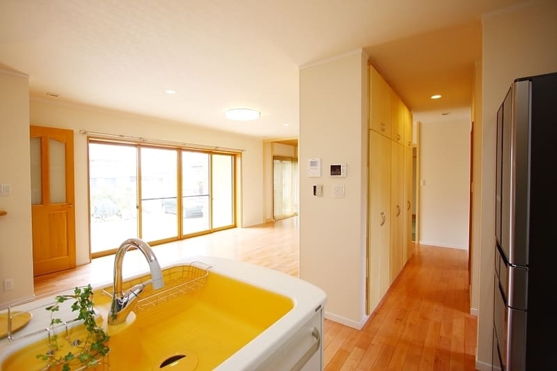 回遊動線でつながる家