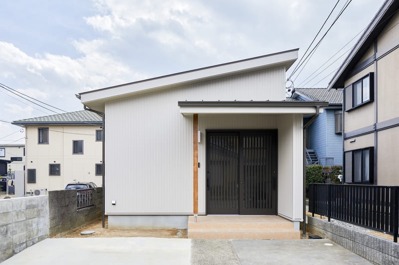 ユニバーサルデザインの平屋の家