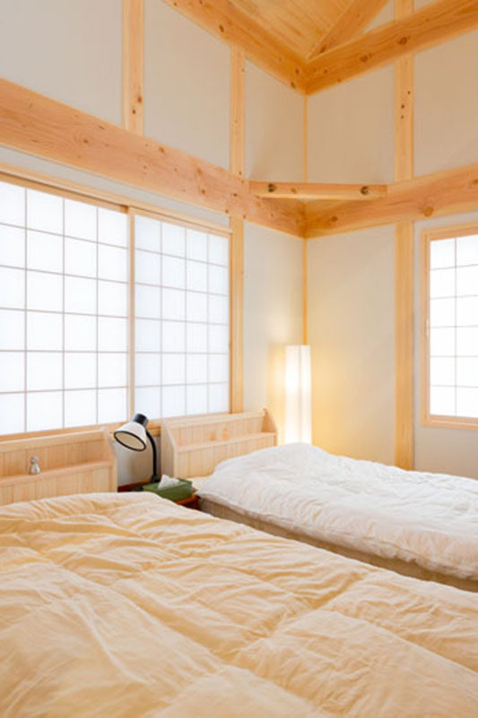 木を思う存分使用した家
